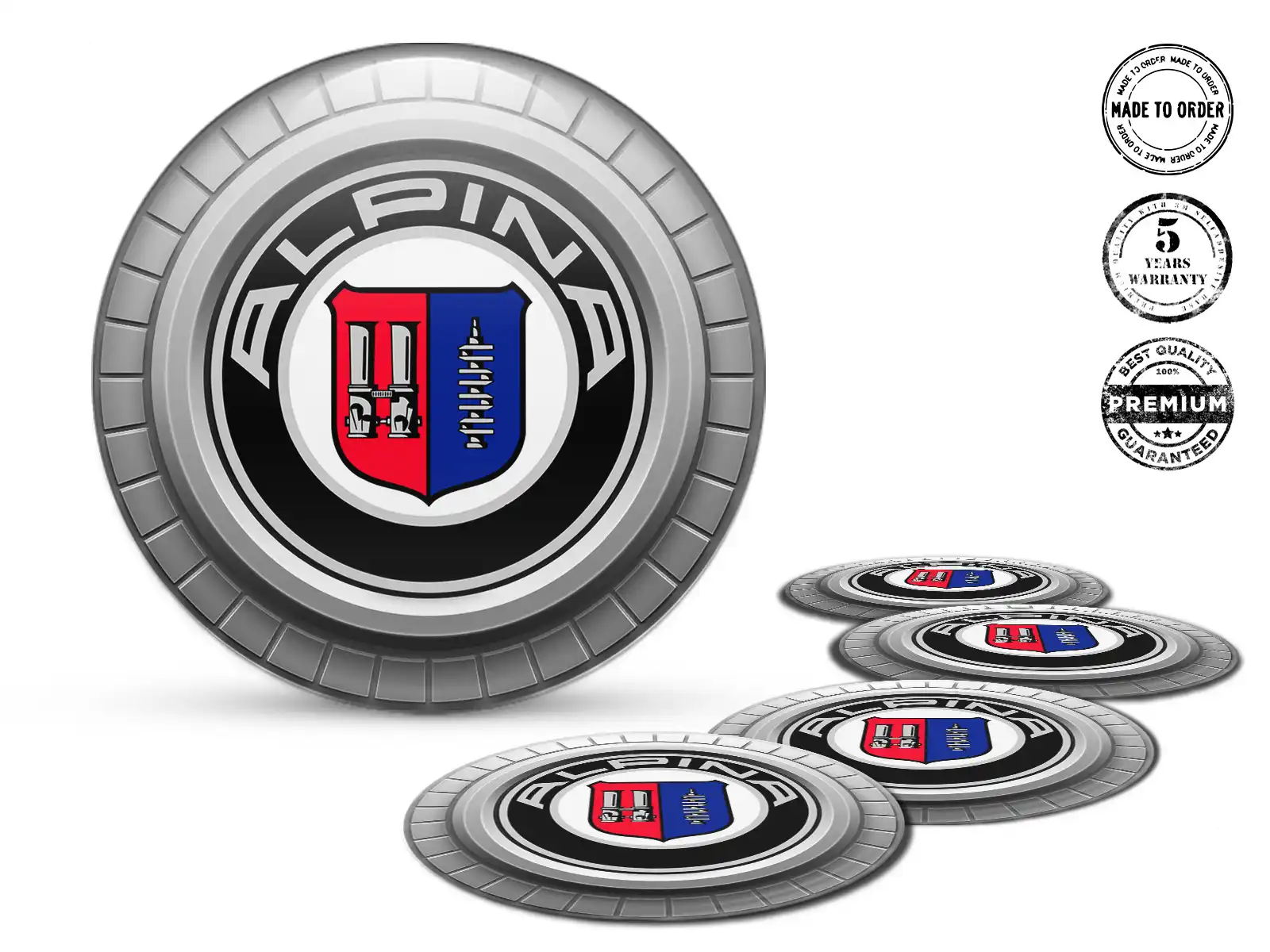 Alpina Aufkleber Dome Stil Premium Radlogos
